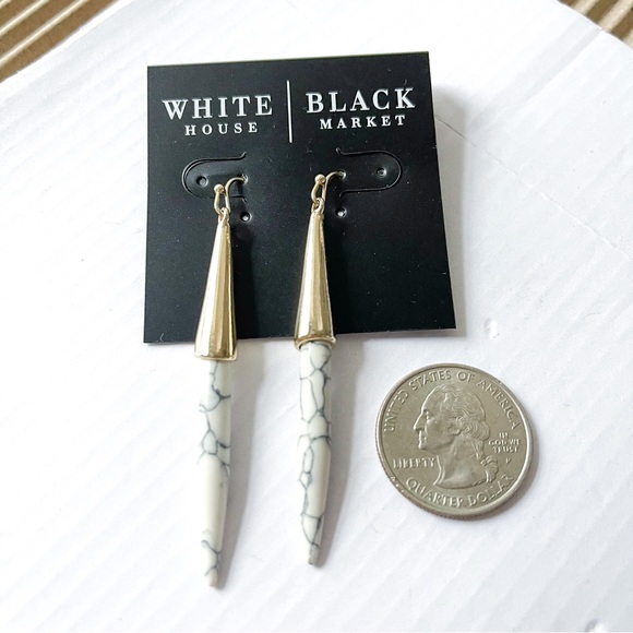 WHITE HOUSE BLACK MARKET Porcupine Spear Dangle Earrings - Picture 6 of 6